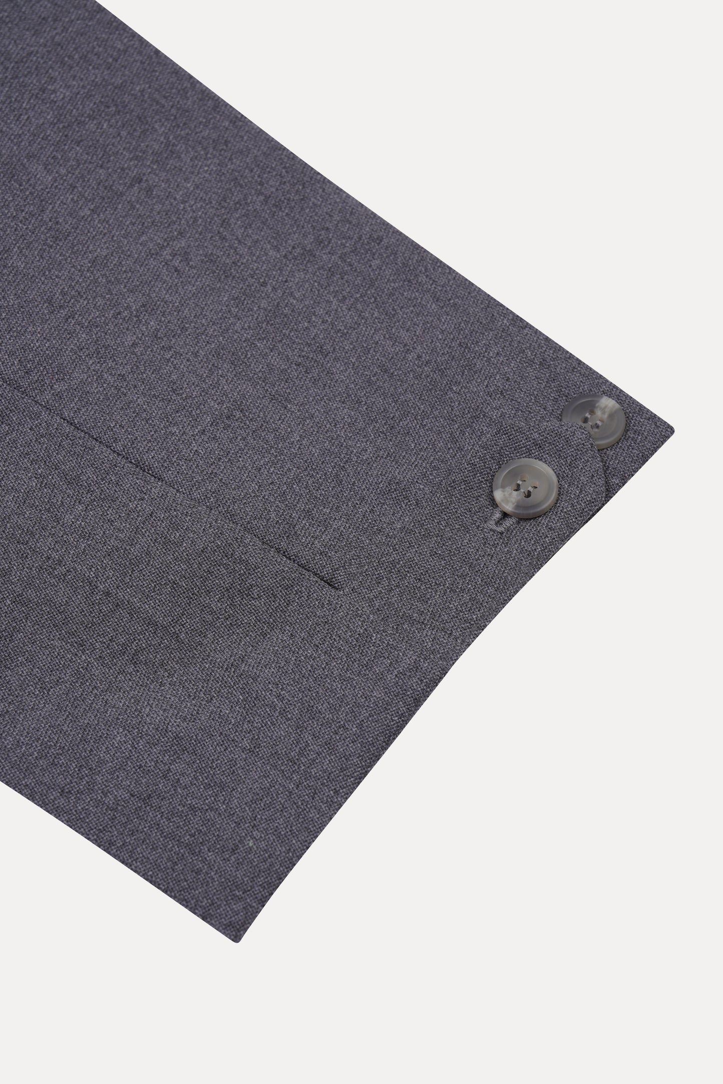 GREY ANKLE TAB TROUSER