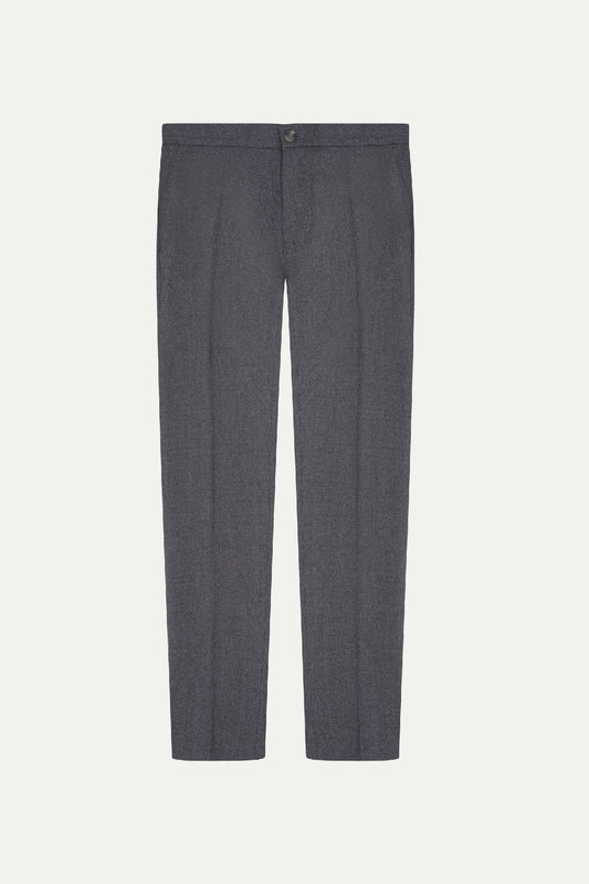 Grey Ankle Tab Trouser