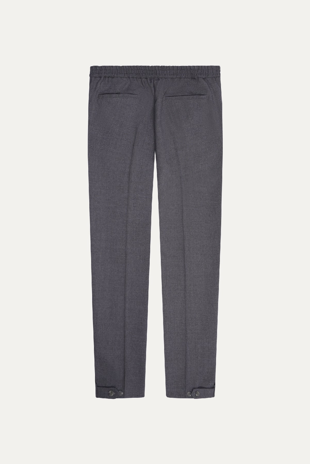 Grey Ankle Tab Trouser