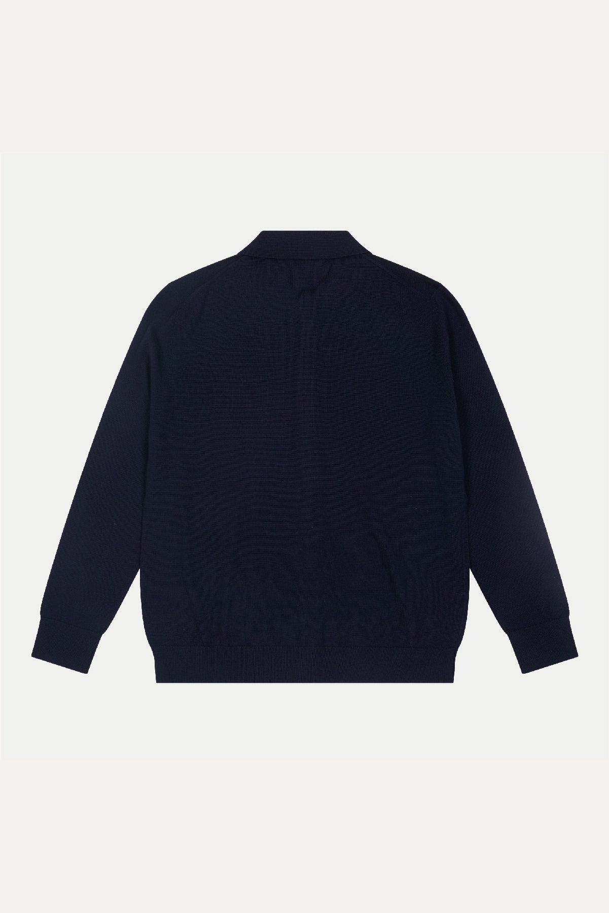 Navy Merino Knit Cardigan