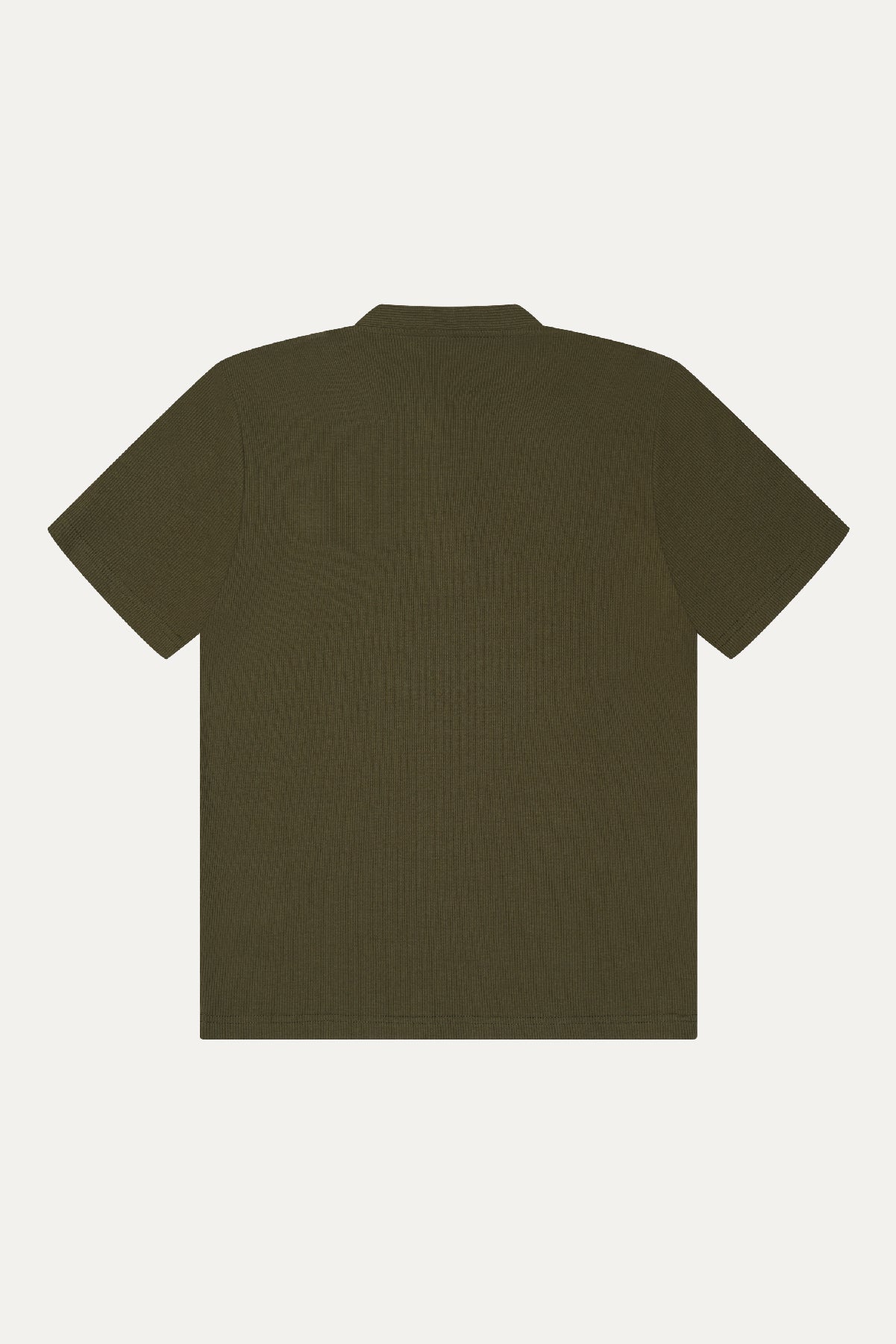 Olive Square Neck Henley T-shirt