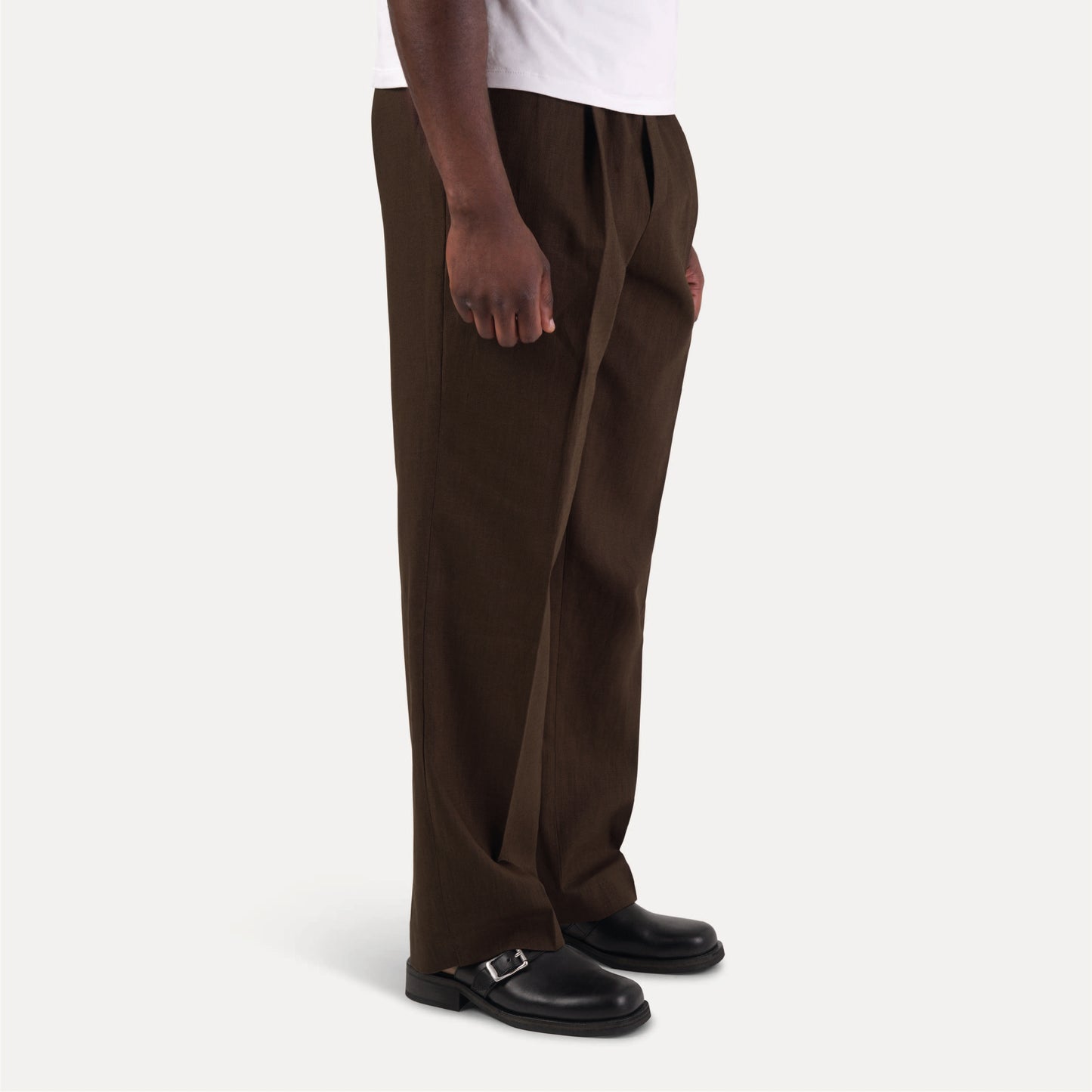 The Enigma Linen Trouser Brown