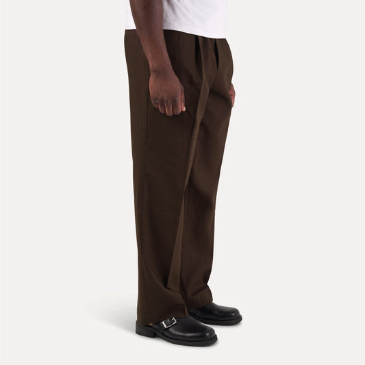Enigma Linen Trouser Brown