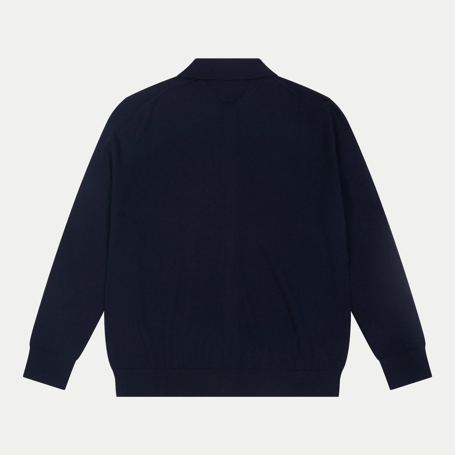 Navy Merino Knit Cardigan