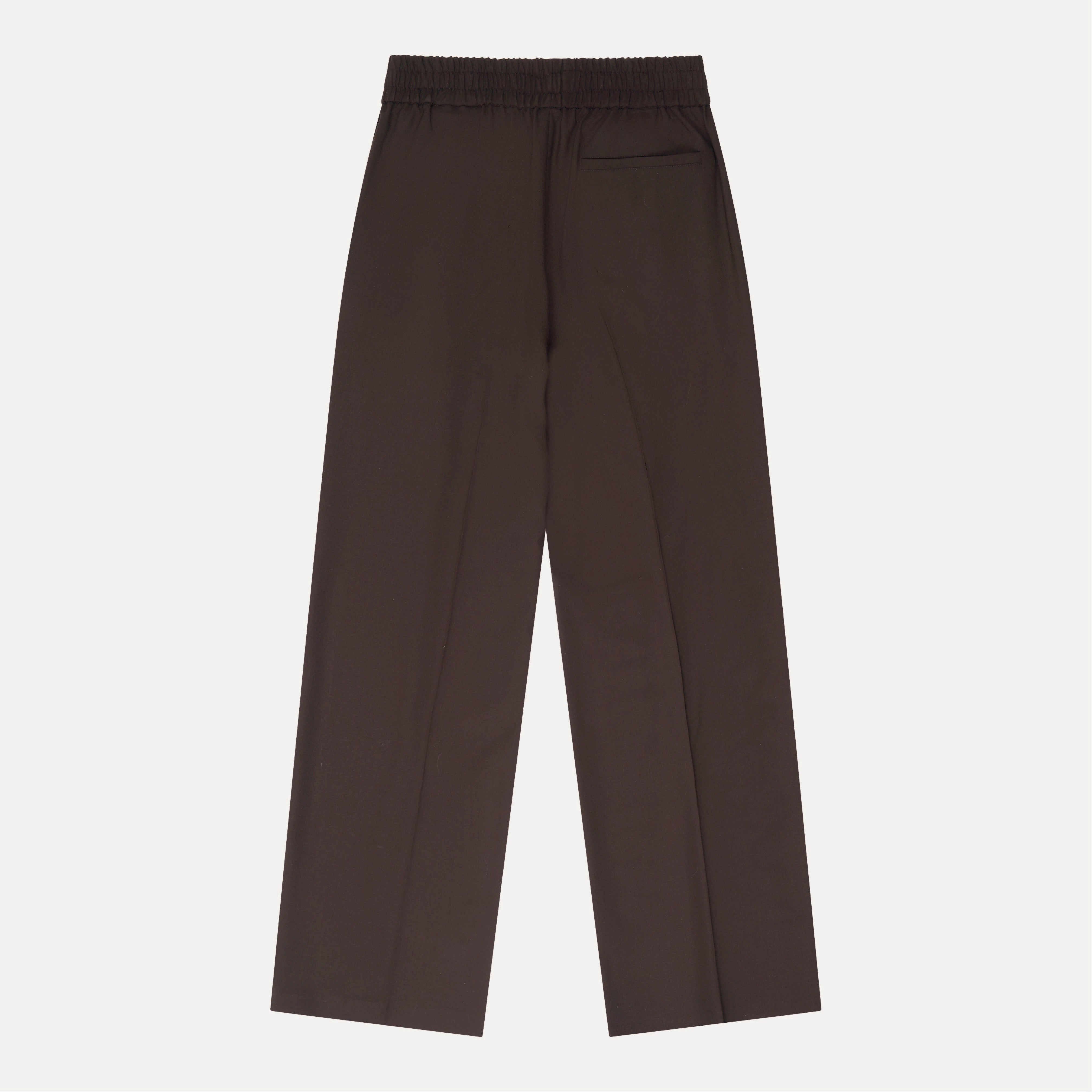 Brown Pleated Wool Trousers – M I R R O R D